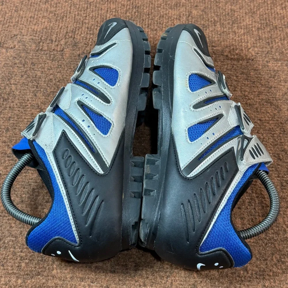 Nike ACG YVR III Cycling Shoes Mens 9.5 Blue Silver Chrome Vintage SPD 308630-04
